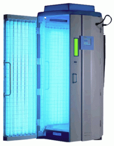 Narrow band UV booth used for phototherapy